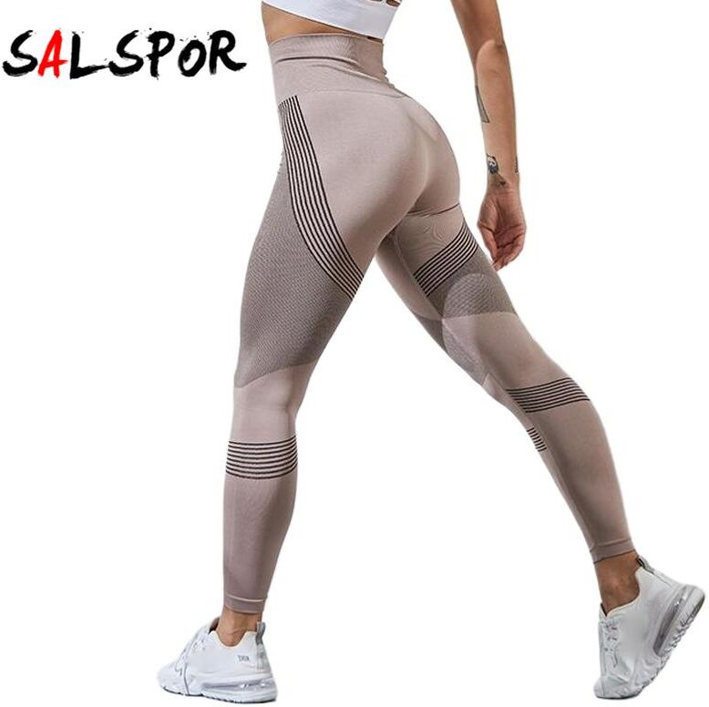 Salspor Nahtlose Leggings Sport Frauen Fitness Frauen Laufen Yoga Hosen Energie Gym Work Out Hohe Taille Push-Up Sportswear