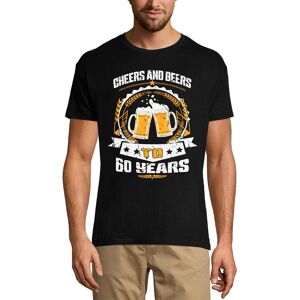 Ultrabasic Herren T-Shirt Cheers N Beers To 60 Years - Beer Lover 60th Birthday T-Shirt