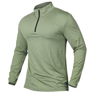 Refire Gear Aktive Sport-Shirts Für Herren, 1/4-Reißverschluss, Langärmlig, Sportlich, Workout, Laufen, T-Shirt, Viertelreißverschluss, Outdoor, Wandern, Golf, Pullover, Oberteile, Euro-Größe