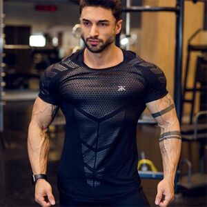 Gym Sports Apparel Herren-Kompressions-T-Shirt, Schnell Trocknend, Für Fitnessstudio, Fitness, Bodybuilding, Laufen, Sport, T-Shirt, T-Shirt, Kleidung