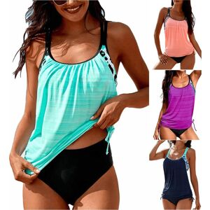 Queen Medusa Tankini-Badeanzüge Mit Leoparden-Panel Für Damen, T-Rücken-Oberteil Mit Shorts, Zweiteilige Badeanzüge, Badebekleidung