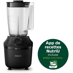 Philips Mixer Daily Hr2041/41, 450 W, 4 Problend 4 Klingen, 1,9-L-Kunststoffschüssel, Wasserflasche, 1 Geschwindigkeit + Impuls, Schwarz