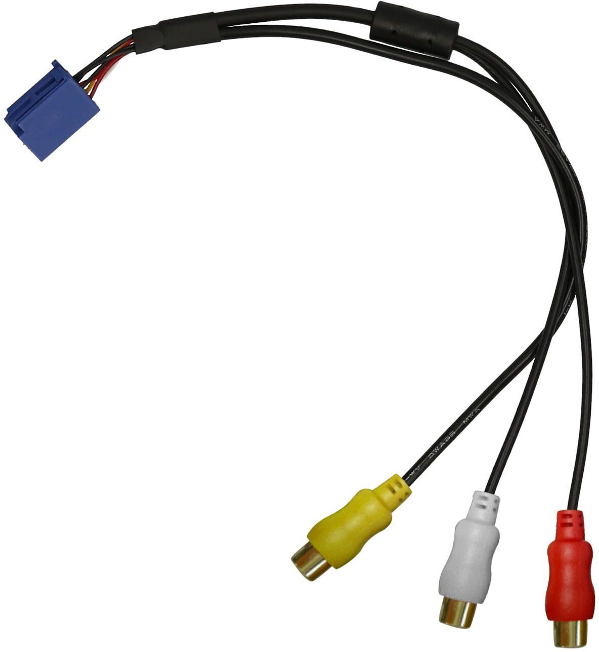 Vehiclekit Auto Rca Adapter Vtr Kabel 6 Pin Blau A/v Port Ersatz Für Toyota