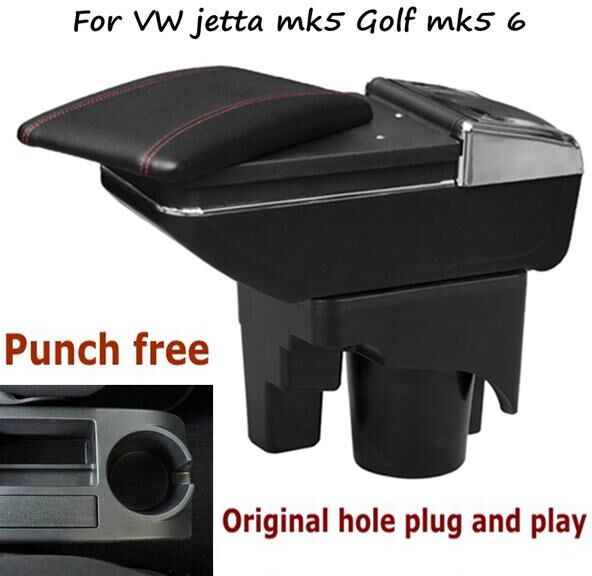 Living Mall Für Vw Volkswagen Jetta Mk5 Golf Mk5 6 Armlehne Box Central Store Inhalt Box Tasse Halter Innen Auto-Styling Zubehör