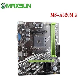 Maxsun Challenger A320m.2-Vh Amd Gaming Motherboard M.2 Sata3 Unterstützt Ryzen 1000-5000 Cpu Am4 Sockel 3600 4650 5600g 5600x