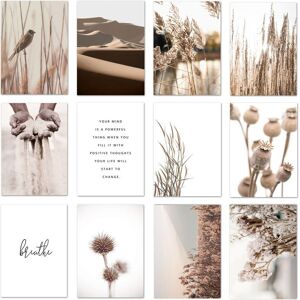 Iaidegou-10 Reed Wild Plantnordic Poster Und Wüstenlandschaft Drucke Wand Kunst Leinwand Malerei Wand Heu Bilder Für Wohnzimmer Home Decor