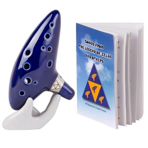 Kidmall Legend of Zelda Ocarina 12 Loch Alto C mit Song Book (Lieder aus der Legende von Zelda) Display Stand Schutztasche