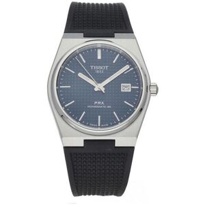 Tissot Prx T-Classic Powermatic 80 Kautschukarmband, Blaues Zifferblatt, Automatik, T137.407.17.041.00, 100 M, Herrenuhr