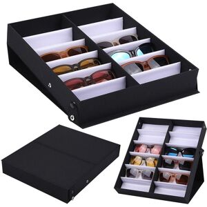 Zexu Halter 12 Slots Brillen Tablett Brillen Organizer Box Brillen Rahmen Tablett Sonnenbrille Vitrine