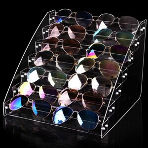fengruida Box Nagellack Regal Schmuck Organizer Acryl Ständer Brillen Rahmen Tablett Sonnenbrille Display Rack
