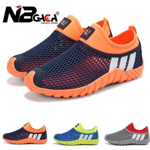 Nbgaga Kids Shoes Modische Atmungsaktive Mesh-Kinderschuhe, Outdoor-Turnschuhe Für Jungen Und Mädchen Im Alter Von 3–15 Jahren, Sommer-Strandschuhe, Leichte Watschuhe