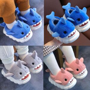 Haicospl Kleinkind Baby Plüsch Warme Hausschuhe Weiche Baby Shark Slipper Haus Schlafzimmer Schuhe Anti-Rutsch Kleinkind Säuglings Haushalt Winter Schuhe Kinder Jungen Und Mädchen