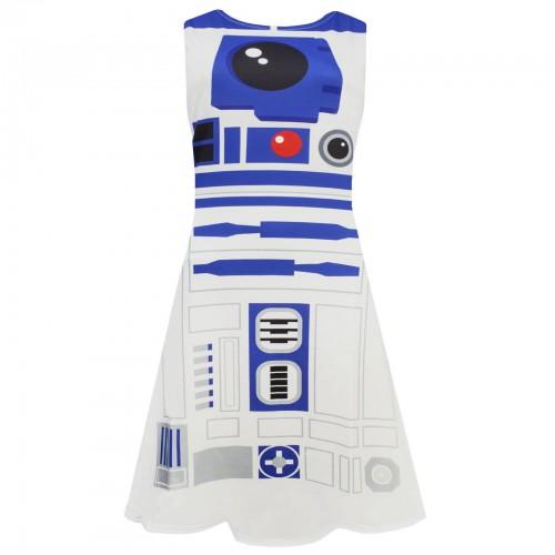 Star Wars Damen / Damen R2-D2 Cosplay Skaterkleid