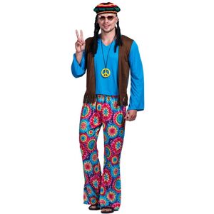 EraSpooky Cosplay Hippie-Kostüm Für Herren Im Stil Der 60er Und 70er Jahre, Psychedelischer Anzug, Kostüm, Love Peace-Kostüm Mit Schlaghosen