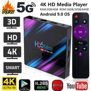 Lucky Pig 4k Android 9.0 Hd Tv Box Quad-Core 2,4g 5g Wifi/4k/3d Smart Tv Box Streaming Netzwerk Media Player 2/4gb Ram & 16/32/64gb Rom Optional