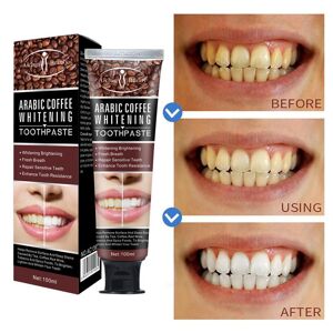 Aichun Beauty Zahnaufhellende Zahnpasta, 100 G, Zahnsteinentfernung, Schwarze Kaffee-Zahnpasta, Entfernt Mundgeruch, Flecken, Reinigt Mundhygiene, Zahngesundheit