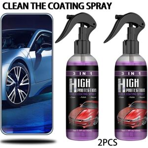 Huaqiang North Electronics 2 Stück 100 Ml 3-In-1-Hochschutz-Schnelllack-Keramikbeschichtungsspray Hydrophob