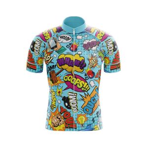 Shi Yao Clothing Lustige Cartoon-Stil-Radtrikots Für Herren, Sommer, Kurzärmelig, Rennrad, Mountainbike, Radsport-Shirts, Schnell Trocknend, 100 % Polyester, Outdoor-Fahrrad-Uniform