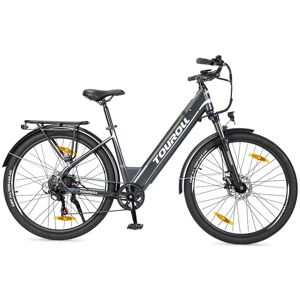 Gb Market Touroll J1 St Trekkingrad Mit 250w Motor, 27,5 Zoll Rädern, 561,6wh Akku, 100km Reichweite, Mechanischer Scheibenbremse Und E-Bremse (Schwarz)