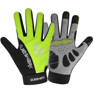 Queshark Erwachsene Teenager Vollfinger-Fahrradhandschuhe 3 Finger Touchscreen Mtb Anti-Rutsch Anti-Schweiß Reiten Rennrad Fahrradhandschuhe