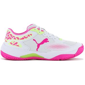 Puma Solarcourt Rct - Damen Padel Sport Squash Schuhe Weiß-Pink 107296-03 Original