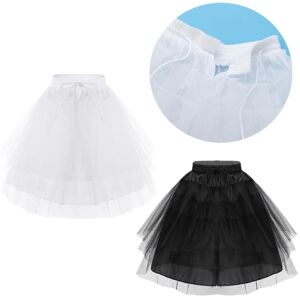 Fldy Kinder 3 Schichten Netz Flauschiger Petticoat Unterrock Krinoline Slip Für Blumenmädchen Hochzeitskleid