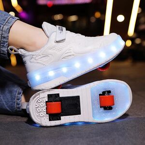 Kk-Home Kinder Kinder Rollschuh Schuhe Led Super Licht Leuchtende Sportschuhe Jungen Mädchen Turnschuhe Geschenk Mode