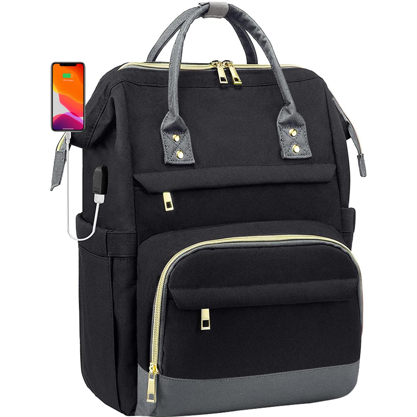 Lsz Männer Frauen Mode Business Computer Rucksäcke Reisetaschen Geldbörse Student Büchertasche Lehrerarbeit Rucksack Mit Usb Port 15,6-Zoll Laptop Tasche