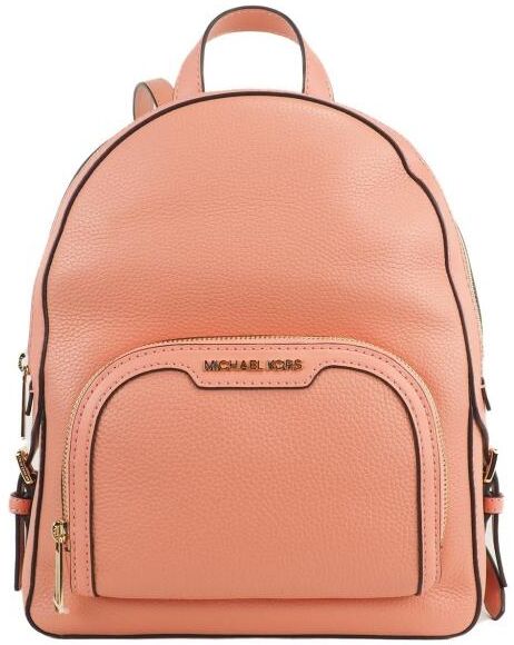 Michael Kors Jaycee Medium Sherbert Pebbled Leather Zip Pocket Backpack Women S Bookbag Multi