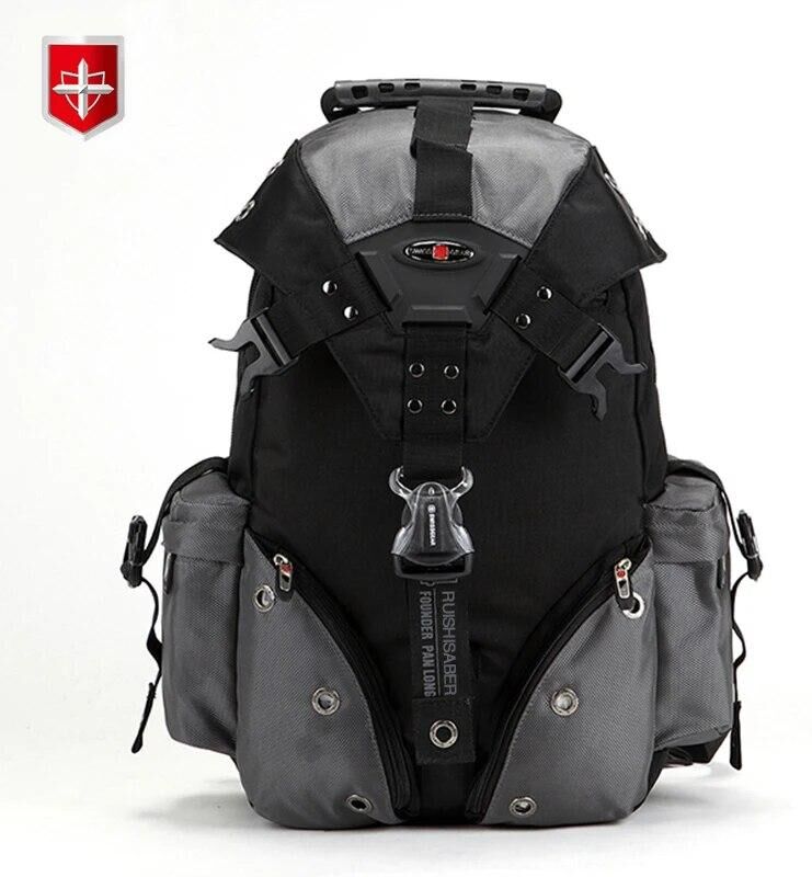 Omg Bag Herren Rucksack Wasserdicht 15,6 Zoll Laptop Rucksäcke Schweizer Reise Rucksack Männlich Oxford Casual Schultasche Mochila