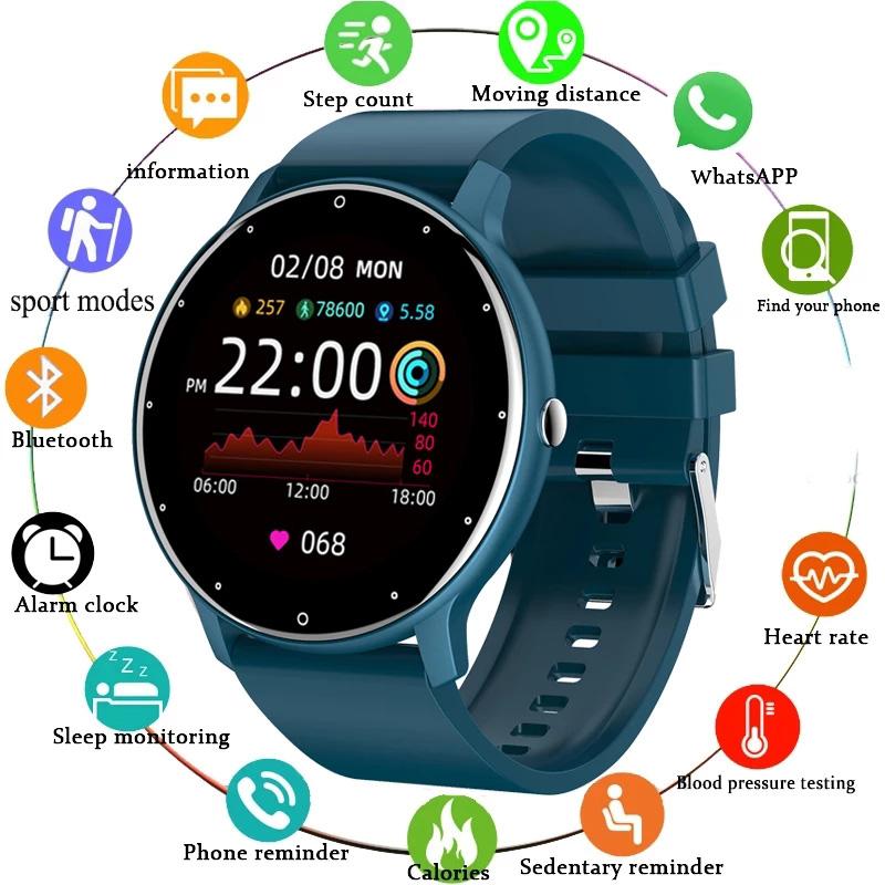 Lige 2021 Mode Smart Uhr Damen Herzfrequenz Blutdruck Multifunktionale Sport Uhr Männer Frau Wasserdichte Smartwatch Frauen