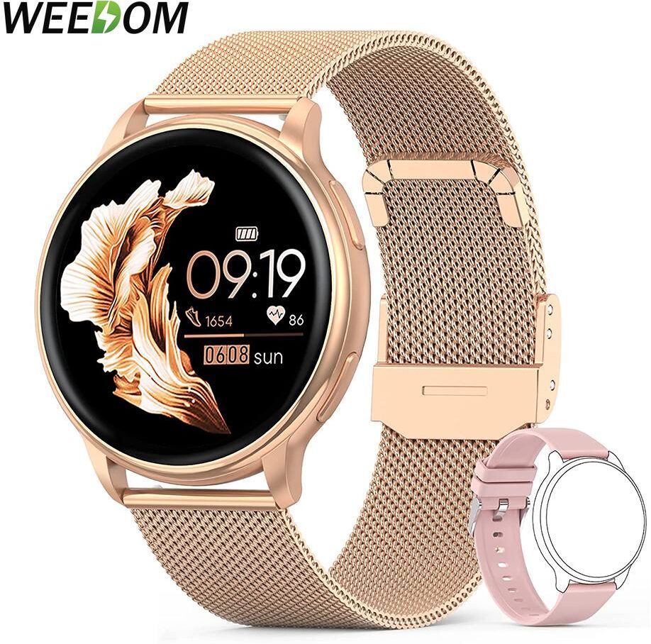 Weedom Bluetooth Anruf Smart Uhr Frauen Individuelles Zifferblatt Uhren Männer Sport Fitness Tracker Herzfrequenz Smartwatch Für Android Ios