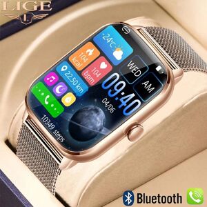 Lige Bluetooth Anruf Frauen Smart Uhr Herzfrequenz Schlaf Monitor 100+ Sport Modelle Männer Smart Uhr Für Android Ios
