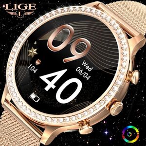 Lige Neue Mode Smart Uhr Damen Bluetooth Anruf Blutdruck Diy Kundenspezifische Zifferblatt Sport Armband Wasserdicht Männer Smartwatch Frauen