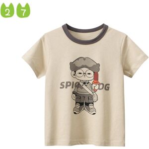 27kids Kinder T-Shirt Sommer Neue Kurzarm Baby Einfache Mode Tops Kurzarm