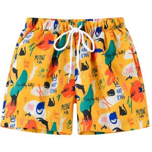 Tbkids Frühlings- Und Sommer-Freizeitshorts Für Jungen, Strandshorts Mit Modischem Druck