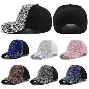 Langong Mode Vintage Verstellbare Strass Baseball Caps Sonnenschutz Hüte Baseball Hüte Glänzende Pailletten Cap