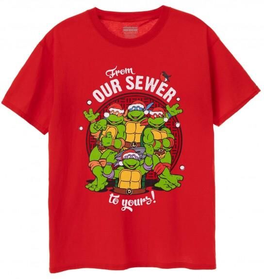 Teenage Mutant Ninja Turtles Herren-T-Shirt „from Our Sewer To Yours“.