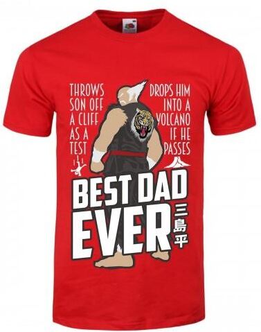 Grindstore Herren Best Dad Ever Red T-Shirt