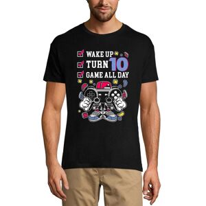 Ultrabasic Herren-Gaming-T-Shirt „wake Up Turn 10 Game All Day“ – Geschenk Zum 10. Geburtstag