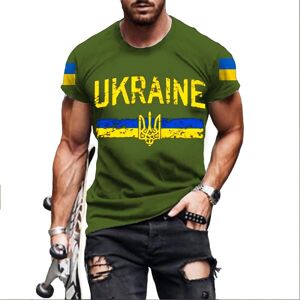 Dundundun 2022 Neue Männer Kurzarm Ukraine Mode T Hemd Ukraine Flagge Männer Druck T-Shirt