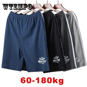 Wtempo 100 % Baumwolle, Herren-Shorts Mittleren Alters Und Ältere Menschen, Plus Fette, Große Sommer-Dünne Fünf-Punkt-Hosen, Superfette Sporthosen