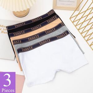 Innsly Fashion Frauen Boyshort Boxer Baumwolle Atmungsaktive Elastische Mittlere Taille Bequeme Weibliche Unterwäsche