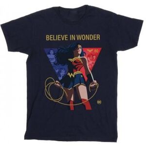 Dc Comics Damen/damen Wonder Woman 80th Anniversary Believe In Wonder Pose Baumwoll-Boyfriend-T-Shirt