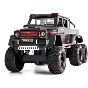 Thriving-Car Models & Action Figures Maßstab 1:22 Benz G63 Amg 6x6 V12 Off-Road Black Pickup Modellauto, Spielzeugauto Zum Zurückziehen Aus Zinklegierung Mit Sound Und Licht Für Kinder, Jungen Und Mädchen Als Geschenk