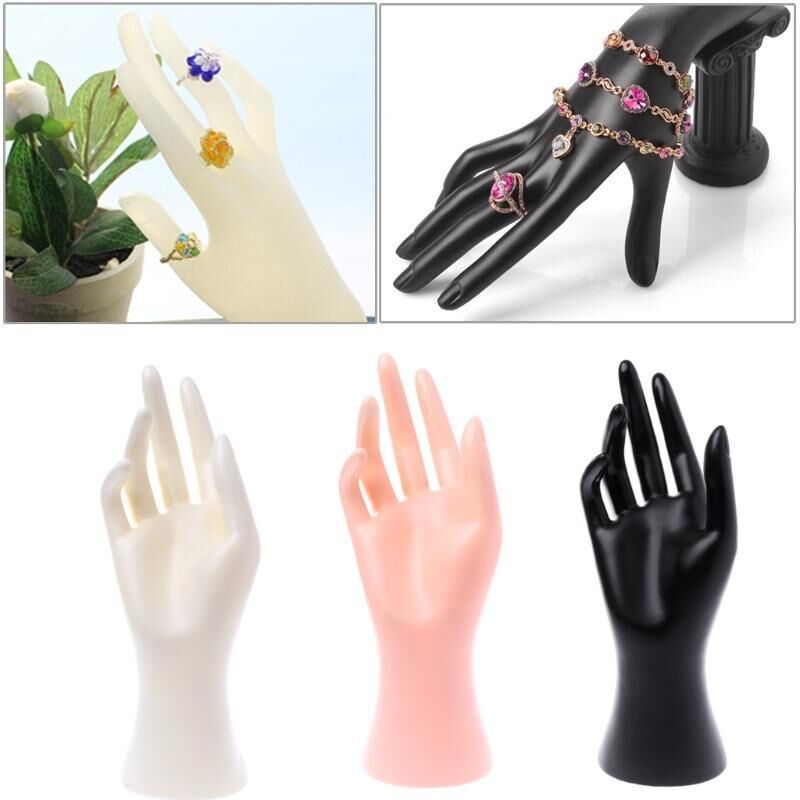 Beads Mannequin Hand Finger Handschuh Ring Armband Armreif Schmuck Display Ständer Halter