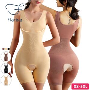 Flarixa Butt Lifter Body Shaper Bauch Boxer Damen Korsett Body Nahtlose Schlankheits-Bauchhose Damen-Binder Und Shaper