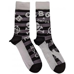 Cbgb Unisex-Erwachsene Gestreifte Logo-Socken