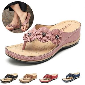 Amarantos Sommer Damen Mode High Heel Leichte Plattform Flip-Flops Schuhe Offene Spitze Sandalen Dame Bequeme Strand Schuhe Slipper