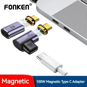 Fonken 100 W Typ-C-Schnellladegerät, Anschluss Usb 4.0, Thunderbolt 3, Usb C Auf Typ C, 40 Gbit/s, 8 K Bei 60 Hz, Usb-Typ-C-Adapter